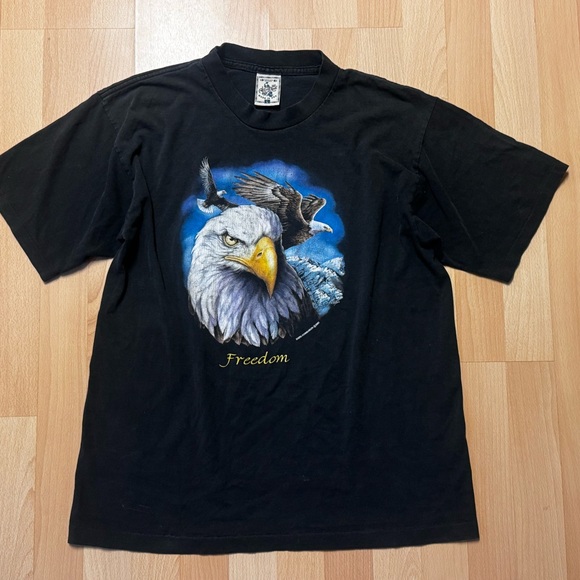 Alore Other - Vintage 90s Freedom Eagle T-Shirt - Alore Made in the USA - Sz Large